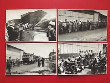 4 x DDR Foto FEUERWEHR Dresden LKW W50 und Diesel Ameise um 1970 ( F 17757