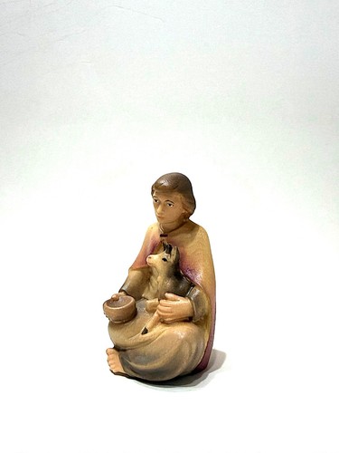 Krippenfigur hirte mit - mit, kitz