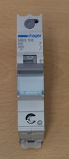 Hager MBS106 B6 Leitungsschutzschalter 1P 6kA B-Charakteristik 6A Sicherungsauto