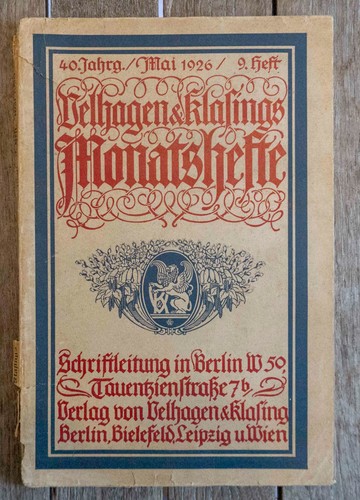 Velhagen klasing monatshefte - velhagen,