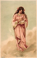 Mädchen mit Taube "Sanftmut"