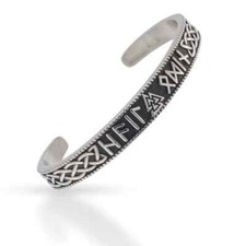 Wotansknoten Runen Armreifen