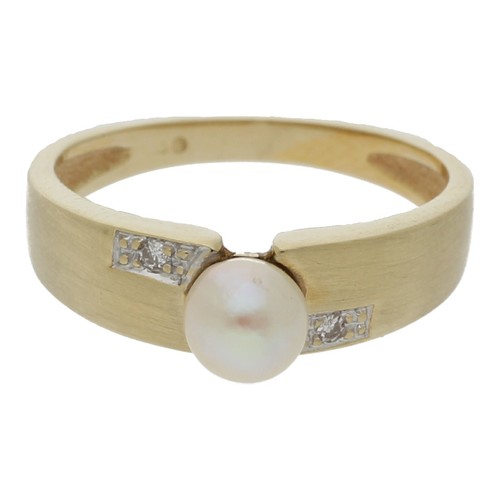 Brillant süßwasserperle ring - brillant,