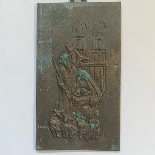 Bronze wandrelief reliefplatte - bronze,