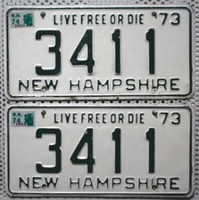 New Hampshire Nummernschilder