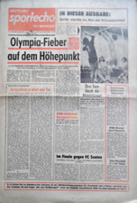 DEUTSCHES SPORTECHO 5. Februar 1968 Eishockey Volleyball DDR-CSSR 2:2 Kreische