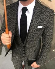 DESIGNER BUSINESS GRAU KARIERT