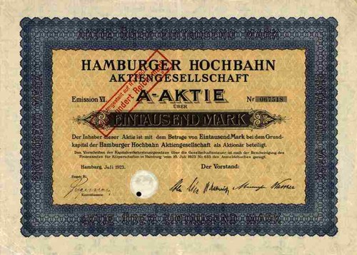 Hamburger hochbahn 1923 - hamburger,