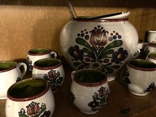 Keramik Bowle Service Set von