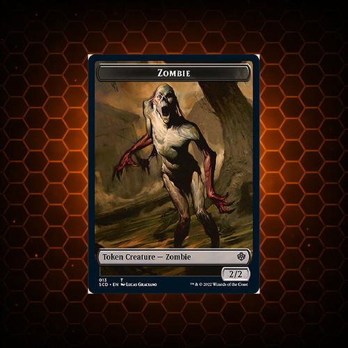 Zombie token knight - zombie, token/zombie