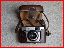 Vintage AGFA Silette I Kamera mit dreilinsigen Objektiv inkl. Leder-Etui 60ziger