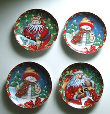 4 lustige Weihnachtsteller "ja is denn scho wieder Weihnachten"