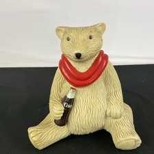 Seltene Vintage Coca Cola Eisbär Blasform Lampe Leuchte Schreibtisch Beistell Re