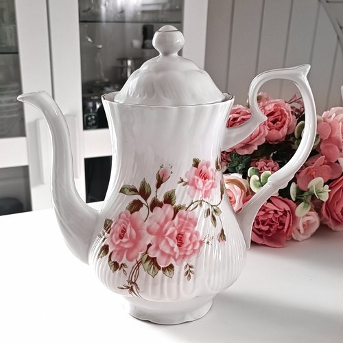 Edle vintage kanne rosen dekor - kanne,
