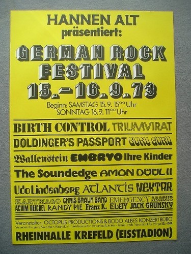 Tour concert poster german - concert,