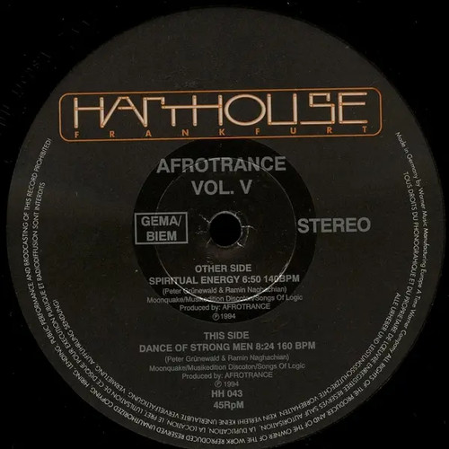 Afrotrance vol vinyl - v,
