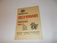 Solex FFVS MMOVS