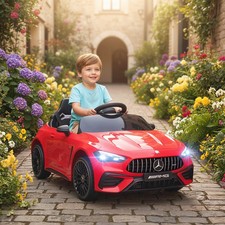 AIYAPLAY Kinder Elektroauto 2x12V Kinderauto mit Musik, MP3, Sanftem Start/Stopp