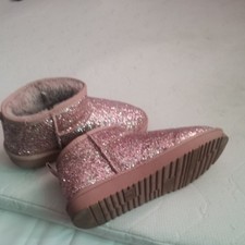  Damen Boots Stiefel rosa Glitzer 41