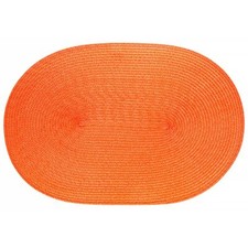 Continenta Ovales Platzset, Tischset, Platzset, leuchtendes Orange, 45x31cm, 