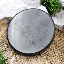 Schungit Scheibe 5 cm poliert / echter Schungit aus Karelien / NEU!