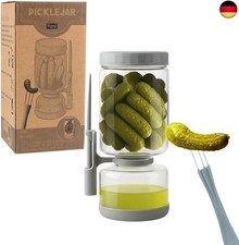 1300 ml Gurkenglas mit Gabel