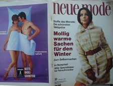 Neue Mode 69/10 w/Burda Vintage WEBPELZE Tracht Stricken Ski Mollige Kinder 60er