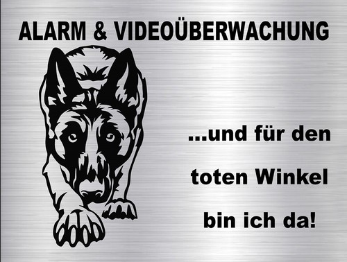 Malinois hundewarnschild - malinois,
