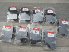 9 Packungen Abdeckkappen 25mm Rohrkappen rund / Restposten BWRegK8Nr.10