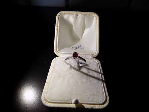 Goldring solitär rubinring - goldring,