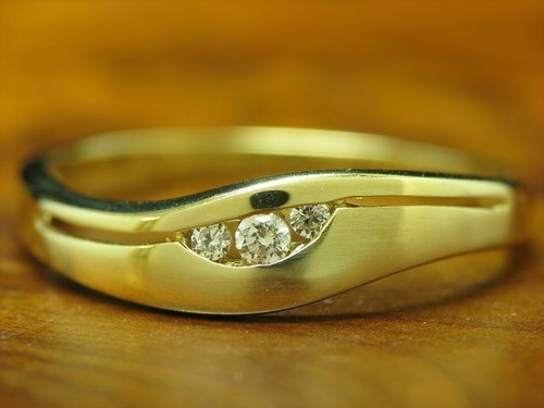 8kt 333 gelbgold ring mit - gelbgold,