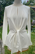 Hallhuber  Gr.XL Wunderschönes Weiss Bluse/Shirt Super Qualitä Kuschelweich