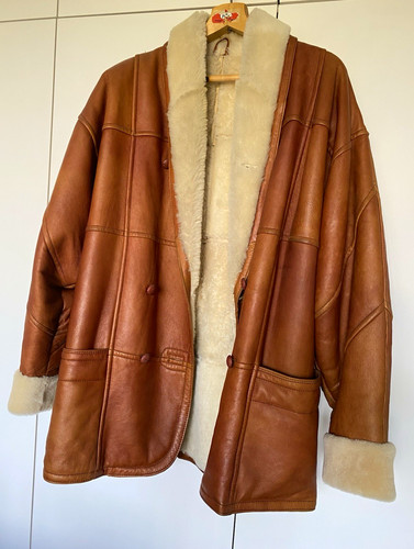 Herren leder mantel - herren,