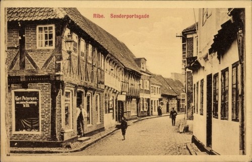 Ribe dänemark - ak,