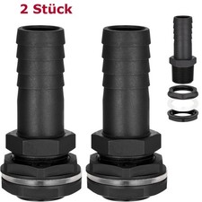 Regentonnen Tankdurchführung 1 Zoll Fassanschluss Verbinder 25mm Schlauchanschlu