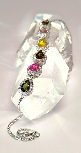 Turmalin armband 925 - turmalin,
