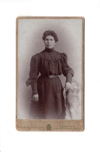 Cdv foto damenportrait feine - cdv, /