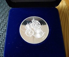 Daimler-Benz Mercedes Medaille 100 Jahre Automobil 1000er Silber Münze