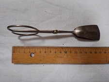 alte Jugendstil  Gebäckzange/ Kuchenzange Servierzange Metall versilbert