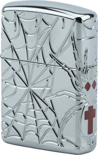Zippo spider deep carved - -,