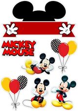 Micky Mouse Tortenaufleger Micky Mouse Set Tortendeko Personalisierbar