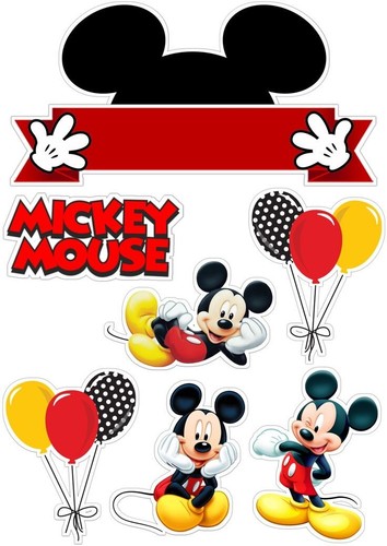 Micky mouse tortenaufleger - micky,