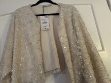ZARA Jacke Schmuckperlen