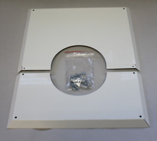 Jeremias Wandblende Schornstein Edelstahl Kamin weiß ø125 geschlossen 2teilig