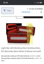 AMG Heckleuchten, Mercedes- G- Klasse  W463, NEU