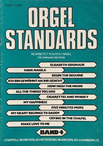 Noten orgel standards - -,
