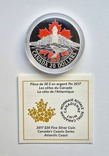 Kanada ~ 20 $ ~ 2017 ~ Atlantic Coast ~ .9999 Silber ~ coloriert ~ 31,39 gr.