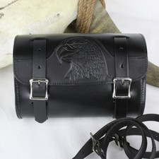 Biker Motorrad Echt Leder Eagle Toolbag Lenkerrolle Werzeugtasche Werkzeugrolle
