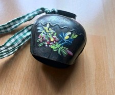 Schöne Kuhglocke Handbemalt Blumenmuster 6cm Glocke