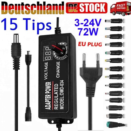 24v 72w dc adapter - 3v~24v, ac/dc-adapter